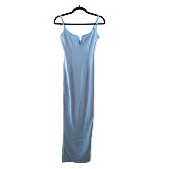 Superdown Ruby Maxi Dress pale blue bustier stretch slip Revolve NWT XS S - Picture 7 of 11